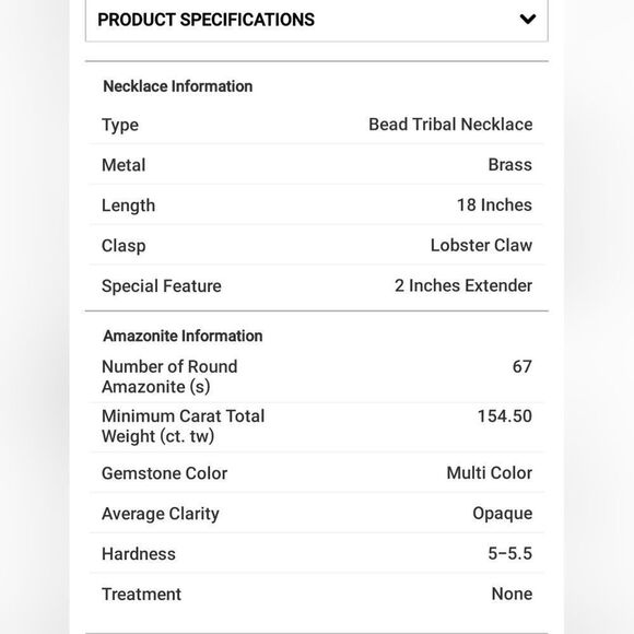 Multi Color Amazonite Beaded Tribal Necklace - Picture 14 of 14